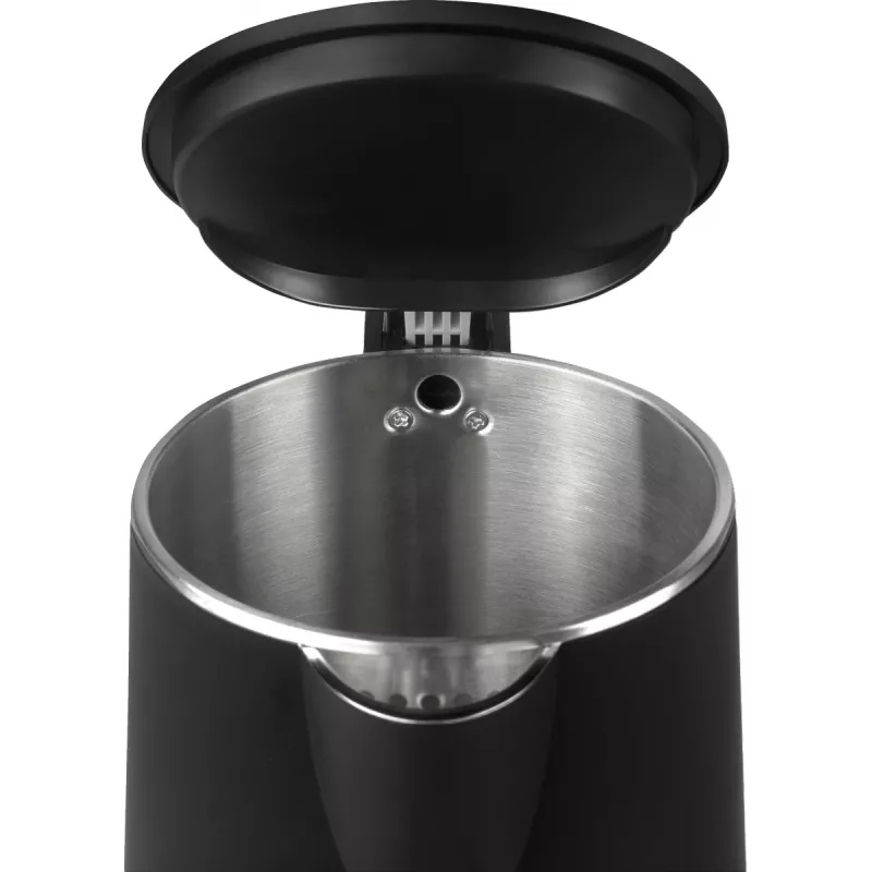 Chaleira elétrica Gorenje K15DWBK – 1,5 L, 2200 W, preta, controlo por botões, base 360°