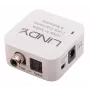 Conversor bidirecional Lindy TosLink (ótico) e coaxial
