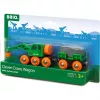 Wagon BRIO Clever Crane Wagon Lift and Load preto verde