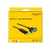 Cabo série DeLOCK 66281 preto 1,8 m RS-232 USB Type-A