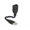 Cabo USB DeLOCK 15cm USB 2.0 USB A preto