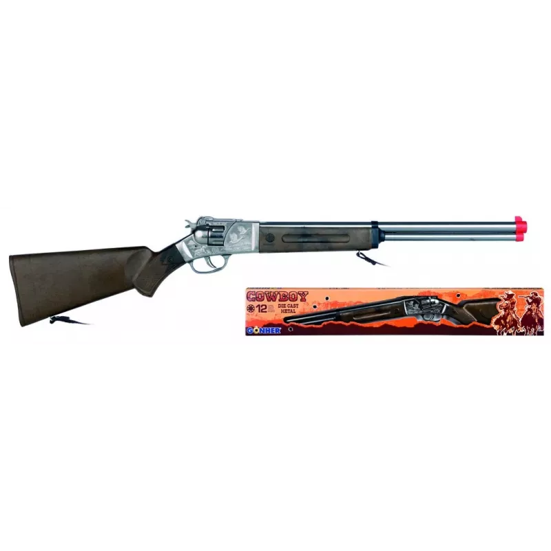 Revólver de percussão de brinquedo Pulio Metal Cowboy Gun 12 tiros modelo 15597/0