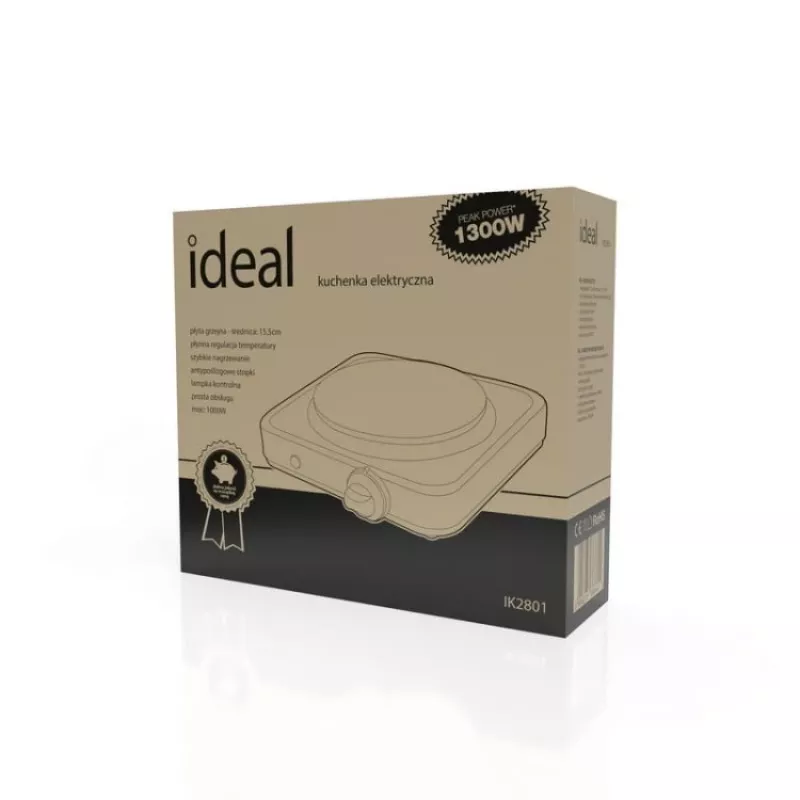 Fogão elétrico IDEAL de 1 placa, 1000 W