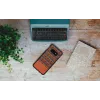 Capa para smartphone Man and Wood para Galaxy S10e — xadrez castanho com contorno preto