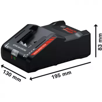 Powertools Expert carregador rápido EXAL18V-160 (preto, AMPShare Alliance)