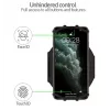 Braçadeira desportiva Tellur A100 para smartphone, preta, ajustável, tamanho universal