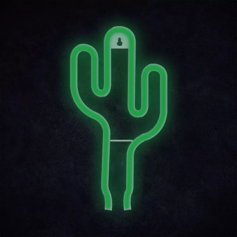 Luz néon MANTA SNL74GN verde cato — letreiro néon decorativo, modelo SNL74GN
