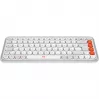 Logitech POP Icon Keys - Teclado - sem fios - Bluetooth LE - QWERTY - US International - Off White, Orange (920-013072)