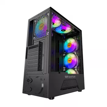 Caixa de computador Darkflash LEO (preto)
