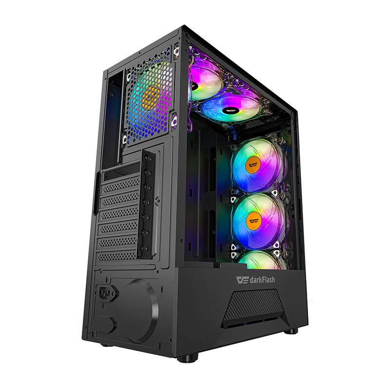 Caixa de computador Darkflash LEO (preto)