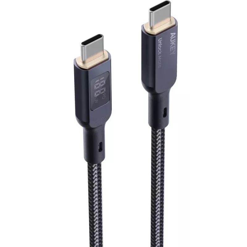 Cabo USB AUKEY CB-MCC102 1,8 m USB-C preto 480 Gbit/s