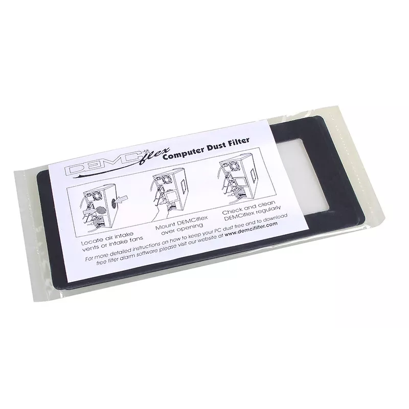 DEMCiflex DF0526 filtro de pó 2x40 mm, quadrado, preto/branco
