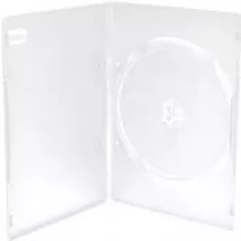 MEDIARANGE Acessório Suportes CD/DVD - Caixa para DVD - 1 disco - Transparente - Plástico - 120 mm - RoHS