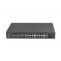 Lanberg RSFE-16P-2C-150 switch PoE+ não gerido, 16x 10/100 PoE+, 2x combo Gigabit, 150 W, rack 1U