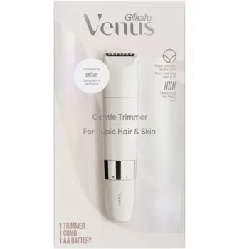 Aparador de pelos íntimos BRAUN Gillette Venus Gentle Intimate Trimmer, branco — aparador pessoal a pilhas para zonas sensíveis