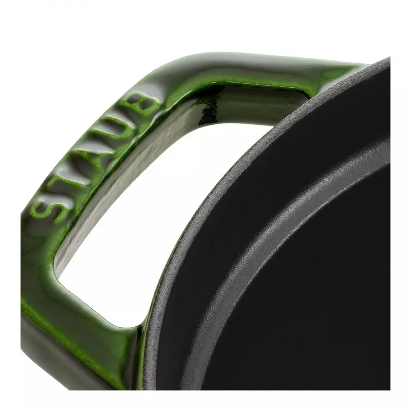 Staub La Cocotte 33 cm assadeira oval de ferro fundido, verde manjericão