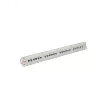 Painel ROLINE Cat.5e 48,30cm (19), 24 portas, UTP, cinzento claro (26.11.0347)