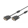 Cabo de ligação DVI Assmann. DVI(24+1). 2x ferrite M/M. 10.0m. DVI-D dual link. UL. bl (AK-320101-100-S)