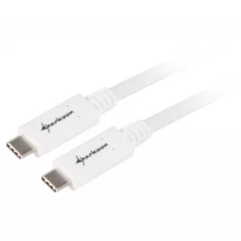 Cabo USB Sharkoon USB 3.2 Gen 1 0,5 m branco