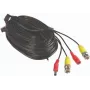 Cabo coaxial Yale HD BNC 18m preto ficha BNC