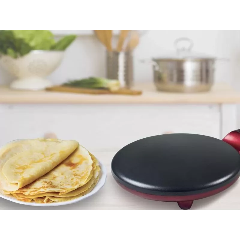 Máquina de crepes Beper BT.710Y – máquina elétrica de panquecas, placa antiaderente
