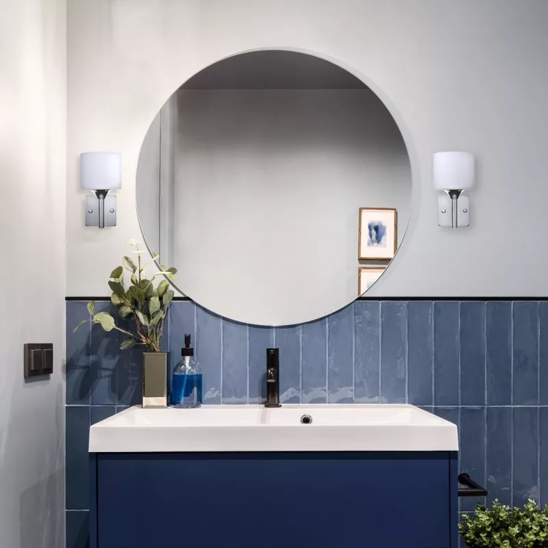 Lustre de suspensão clássico Activejet MIRA cromado 5xE27 para sala de estar