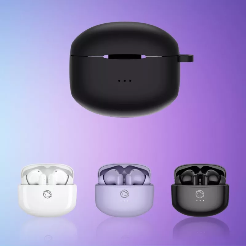 Capa de silicone Manta RYTMO para auriculares TWS, preto (MTWS008ETUI)