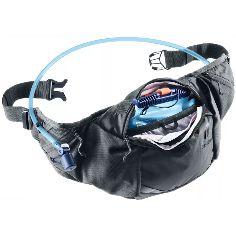 Bolsa de cintura DEUTER Pulse 3 compatível com rins, cinto ajustável, 3 L, grafite, 330 g