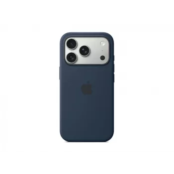 Capa de silicone Apple iPhone 17 Pro MagSafe Midnight azul-escuro