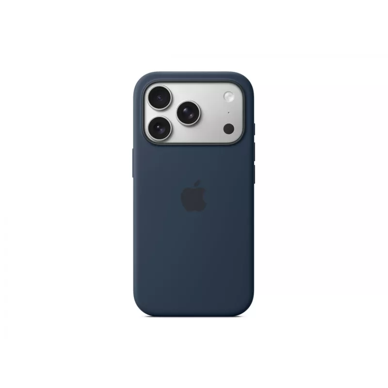 Capa de silicone Apple iPhone 17 Pro MagSafe Midnight azul-escuro