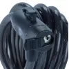 Fechadura de bicicleta de aço 12 mm com chave - YCK0/12/200/2 preto