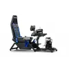 Cabine de simulador de voo Next Level Racing Boeing Commercial Edition, detalhes azuis