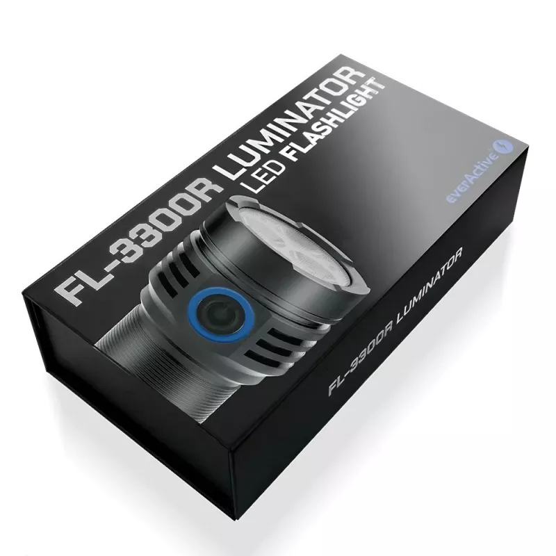 Lanterna LED everActive LUMINATO R FL-3300R – 3300 lúmenes, recarregável