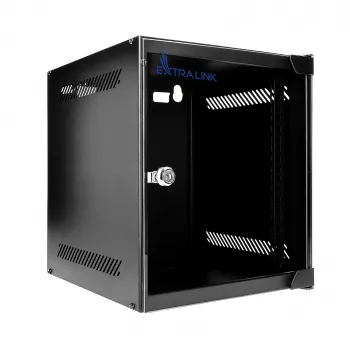 EXTRALINK LITE 6U 10 280X310 Armário de rack de parede preto