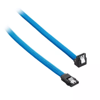 CableMod ModMesh - cabo SATA - Serial ATA 150/300/600 - SATA (W) angular para SATA (W) - 60cm - azul-claro (CM-CAB-RSAT-N60KLB-R)