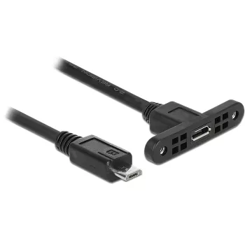 Cabo USB DeLOCK 85245 USB 2.0 0,25 m Micro-USB B preto