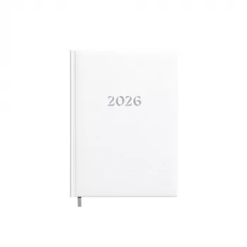 Agenda-calendário de planeamento 2026 A5 branco