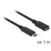 Cabo USB DeLOCK 85533 USB 3.2 Gen 1 1m USB C preto