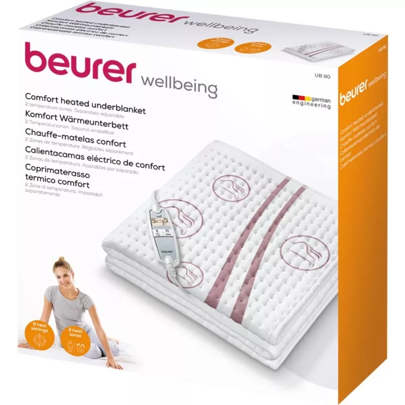 Beurer UB 90 resguardo elétrico para cama, 80 x 150 cm, branco