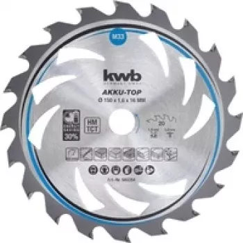 Disco de serra circular KWB 583354 15 cm para aglomerado madeira dura plástico