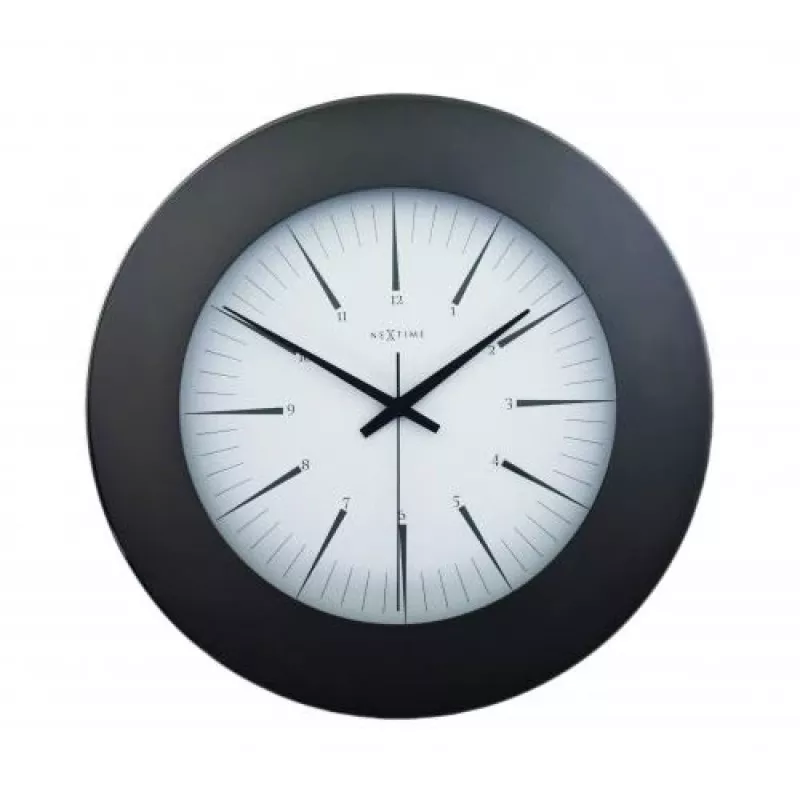 NeXtime Relógio 2945 Colt, Ø 45 cm, parede, preto