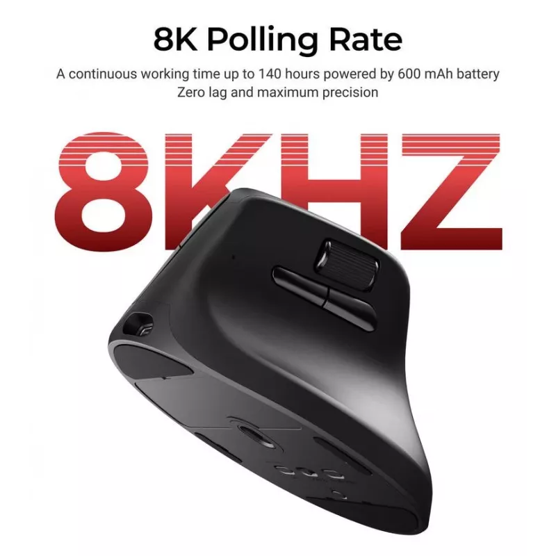 Rato mecânico Keychron M5 8K preto (M5-A23)