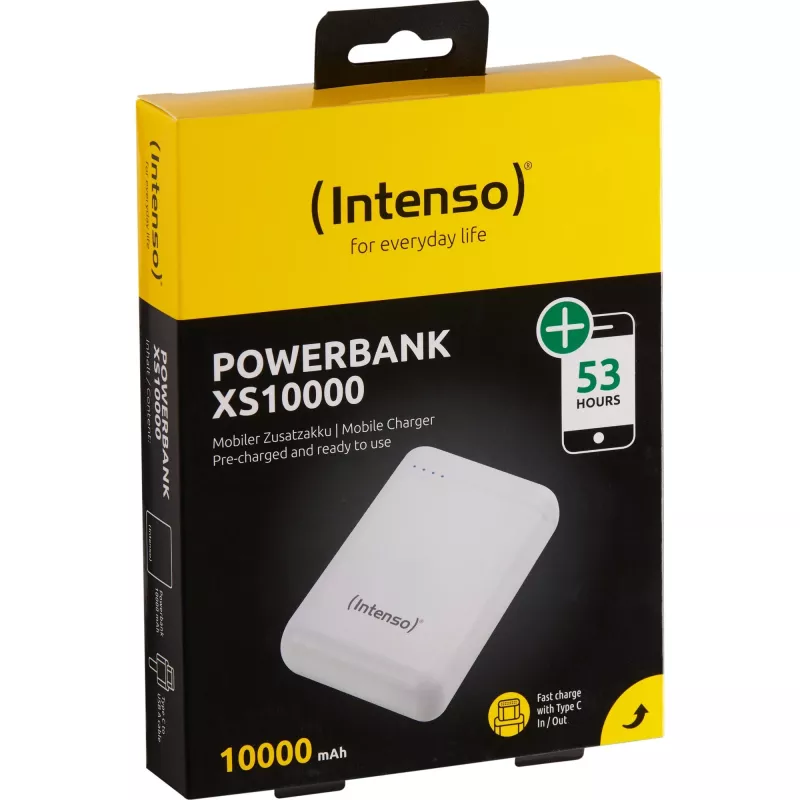Power Bank USB 10000MAH/BRANCO XS10000 Intenso