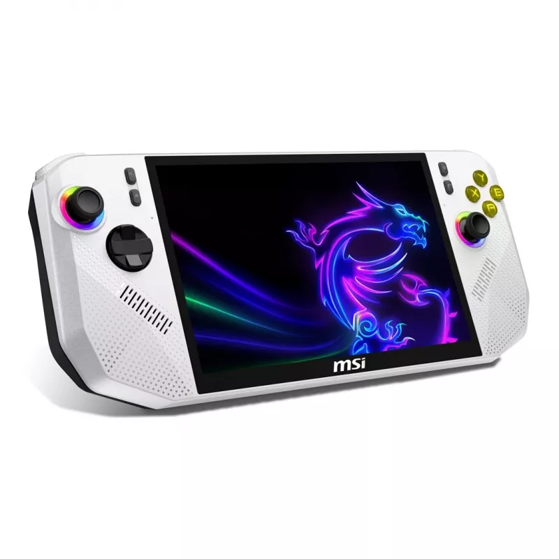 Consola de jogos portátil MSI Claw A8 BZ2EM-025PL 20,3 cm (8) 1 TB ecrã tátil WLAN branco