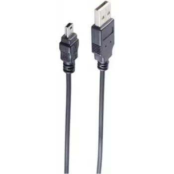 Cabo USB ShiverPeaks 14-16025 USB 2.0 1 m USB A USB B preto