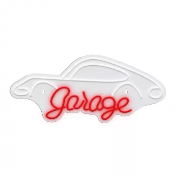 Luz néon decorativa MANTA SNL95WH branco-vermelho — iluminação bicolor em estilo néon