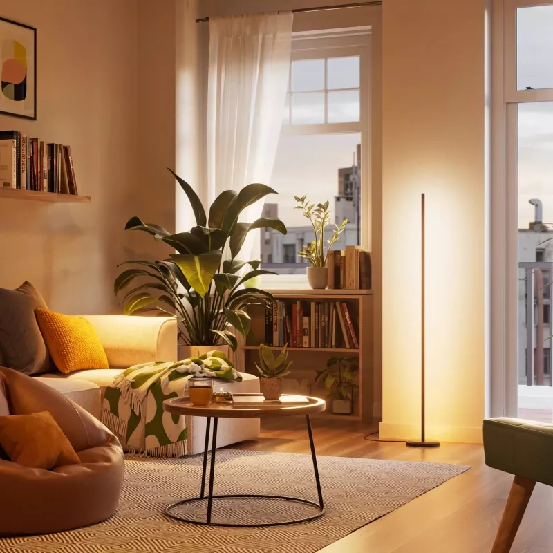 Candeeiro de pé Nanoleaf N7204K02-1FL 22W RGBW – iluminação RGB ajustável e branco sintonizável