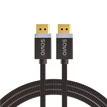 Cabo DisplayPort Savio CL-165 1 m preto