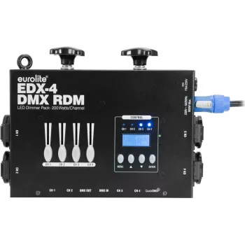 Dimmer pack LED DMX RDM EUROLITE EDX-4 4 canais 10 A