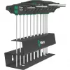Conjunto de chaves de fendas Wera 454/10 HF Imperial 2 – conjunto de chaves de precisão de 10 peças, polegadas
